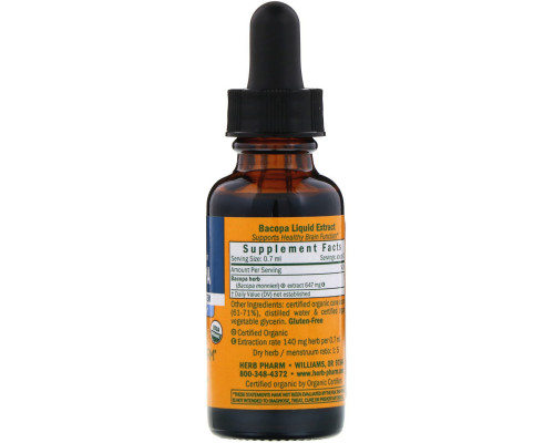 Herb Pharm, Бакопа, цельная трава, 1 жидкая унция (30 мл) Herb Pharm, Бакопа, цельная трава, 1 жидкая унция (30 мл)