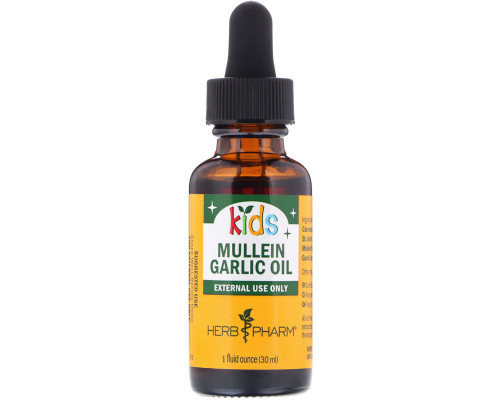 Herb Pharm, Ушное масло, коровяк/чеснок, 1 жидкая унция (30 мл) Herb Pharm, Ушное масло, коровяк/чеснок, 1 жидкая унция (30 мл)