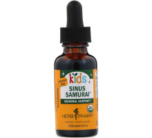 Herb Pharm, "Детям", Sinus Samurai, не содержит спирта, 1 жидкая унция (30 мл)