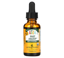 Herb Pharm, Детское органическое средство для быстрого засыпания, не содержит спирт, 1 жид. унция(30 мл)