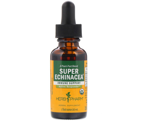Herb Pharm, Супер эхинацея, 1 жидкая унция (30 мл) Herb Pharm, Супер эхинацея, 1 жидкая унция (30 мл)