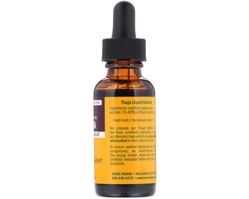 Herb Pharm, Экстракт туи, 30 мл Herb Pharm, Экстракт туи, 30 мл