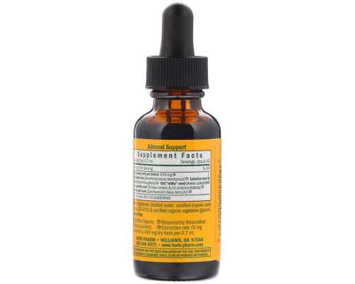 Herb Pharm, Adrenal Support (поддержка надпочечников), 1 жидкая унция (30 мл) Herb Pharm, Adrenal Support (поддержка надпочечников), 1 жидкая унция (30 мл)