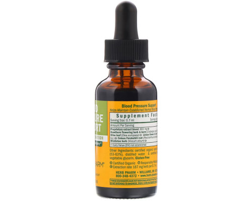 Herb Pharm, Blood Pressure Support, 1 fl oz (30 ml) Herb Pharm, Blood Pressure Support, 1 fl oz (30 ml)