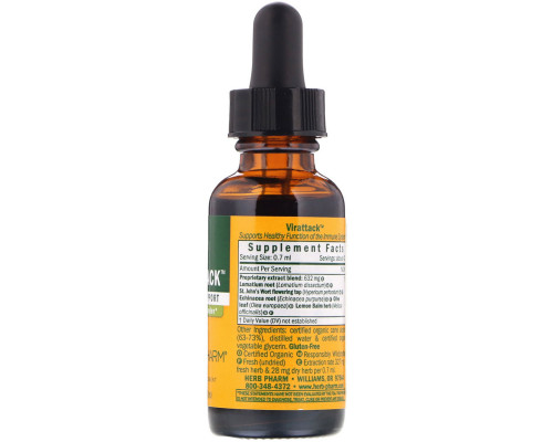 Herb Pharm, Virattack, 1 жидкая унция (30 мл) Herb Pharm, Virattack, 1 жидкая унция (30 мл)