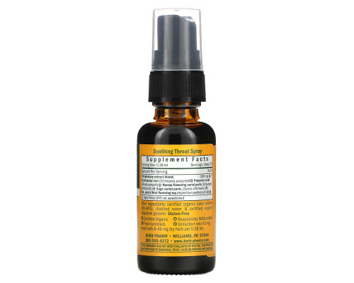 Herb Pharm, Soothing Throat Spray, 1 fl oz (30 ml) Herb Pharm, Soothing Throat Spray, 1 fl oz (30 ml)