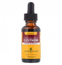 Женьшень Herb Pharm, Eleuthero, Glycerite, 1 fl oz (30 ml)