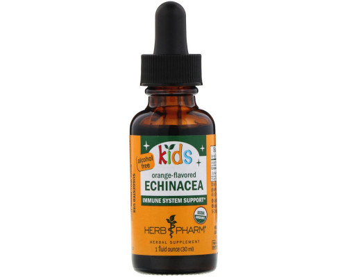 Herb Pharm, Эхинацея для детей, без спирта, со вкусом апельсина, 1 жидкая унция (30 мл) Herb Pharm, Эхинацея для детей, без спирта, со вкусом апельсина, 1 жидкая унция (30 мл)