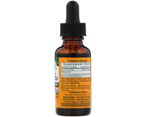 Herb Pharm, Эхинацея для детей, без спирта, со вкусом апельсина, 1 жидкая унция (30 мл) Herb Pharm, Эхинацея для детей, без спирта, со вкусом апельсина, 1 жидкая унция (30 мл)