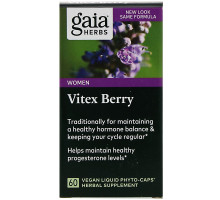 Gaia Herbs Ягоды витекса 60 вегетарианских жидких фито-капсул