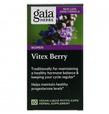 Gaia Herbs Ягоды витекса 60 вегетарианских жидких фито-капсул