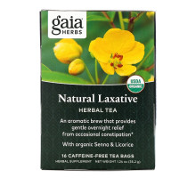 Gaia Herbs RapidRelief Herbal Tea Natural Laxative Caffeine-Free 20 Tea Bags 1.55 oz (44 g)