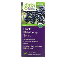 Gaia Herbs Безалкогольный сироп из бузины черной для детей 3 жидких унции (90 мл)