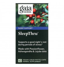 Gaia Herbs SleepThru 60 Veggie Liquid Phyto-Caps