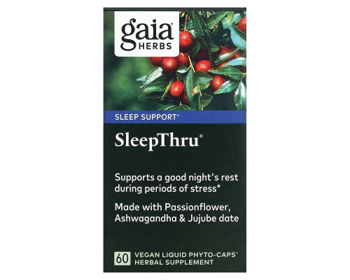 Gaia Herbs SleepThru 60 Veggie Liquid Phyto-Caps Gaia Herbs SleepThru 60 Veggie Liquid Phyto-Caps