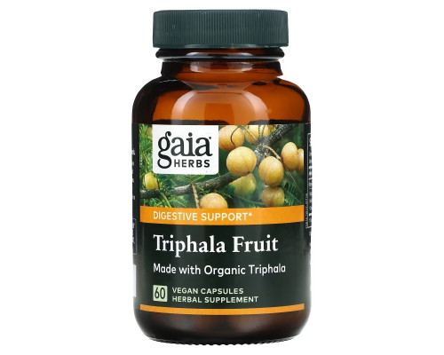 Gaia Herbs Трифала 60 вегетарианских капсул Gaia Herbs Трифала 60 вегетарианских капсул