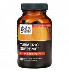 Gaia Herbs, Turmeric Supreme, 120 вегетарианских жидких фитокапсул