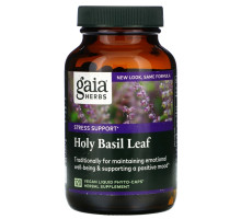 Gaia Herbs Листья базилика 120 растительных фитокапсул с жидкостью внутри