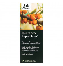 Gaia Herbs Железо в жидкой форме PlantForce 85 жидких унций (250 мл)