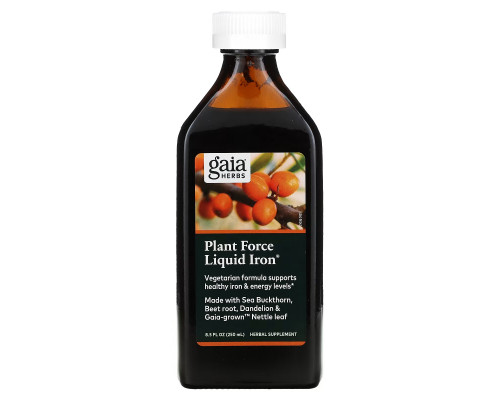 Gaia Herbs Железо в жидкой форме PlantForce 85 жидких унций (250 мл) Gaia Herbs Железо в жидкой форме PlantForce 85 жидких унций (250 мл)