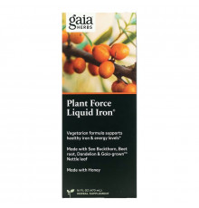 Gaia Herbs, Plant Force Liquid Iron, 16 fl oz (473 ml)