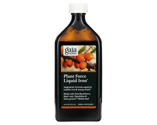 Gaia Herbs, Plant Force Liquid Iron, 16 fl oz (473 ml) Gaia Herbs, Plant Force Liquid Iron, 16 fl oz (473 ml)