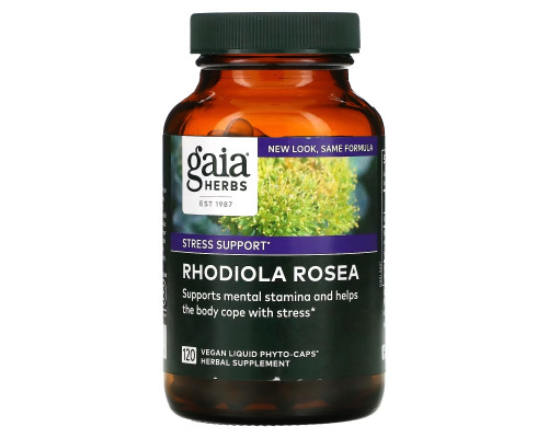 Gaia Herbs Родиола розовая 120 растительных жидких фито-капсул Gaia Herbs Родиола розовая 120 растительных жидких фито-капсул