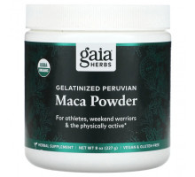 Суперфуды Gaia Herbs, Желатинизированный порошок из перуанской маки, 227 г (8 унций)