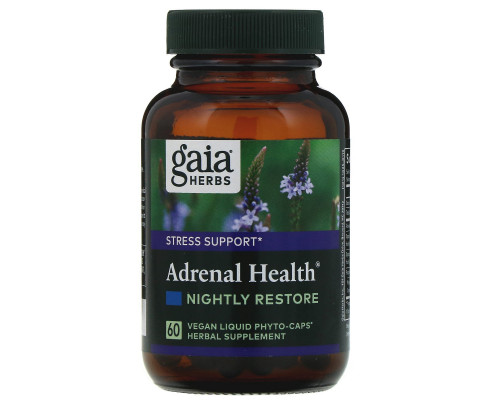 Gaia Herbs, Adrenal Health, Nightly Restore, 60 Vegan Liquid Phyto-Caps Gaia Herbs, Adrenal Health, Nightly Restore, 60 Vegan Liquid Phyto-Caps