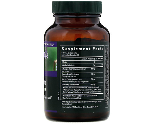 Gaia Herbs, Adrenal Health, Nightly Restore, 120 Vegan Liquid Phyto-Caps