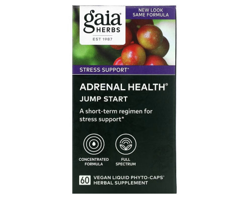 Gaia Herbs, Adrenal Health, Jump Start, 60 Vegan Liquid Phyto-Caps Gaia Herbs, Adrenal Health, Jump Start, 60 Vegan Liquid Phyto-Caps
