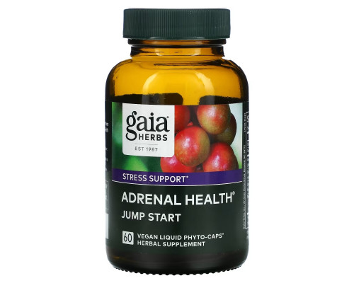 Gaia Herbs, Adrenal Health, Jump Start, 60 Vegan Liquid Phyto-Caps Gaia Herbs, Adrenal Health, Jump Start, 60 Vegan Liquid Phyto-Caps