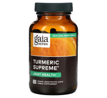 Gaia Herbs, Turmeric Supreme, суставы, 120 вегетерианских жидких фитокапсул