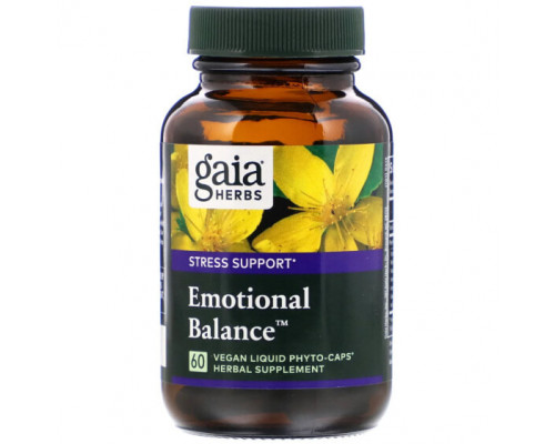 Растительные экстракты и настойки Gaia Herbs, Emotional Balance, 60 веганских капсул Phyto-Cap Растительные экстракты и настойки Gaia Herbs, Emotional Balance, 60 веганских капсул Phyto-Cap