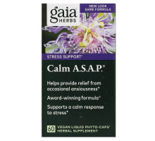 Gaia Herbs, Calm A.S.A.P., 60 Vegan Liquid Phyto-Caps