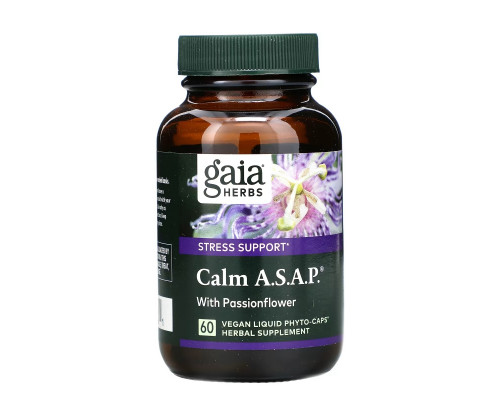Gaia Herbs, Calm A.S.A.P., 60 Vegan Liquid Phyto-Caps Gaia Herbs, Calm A.S.A.P., 60 Vegan Liquid Phyto-Caps