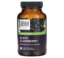 Gaia Herbs, Черная бузина, 120 веганских капсул