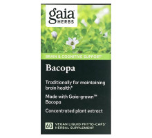 Gaia Herbs, Bacopa, 60 Vegan Liquid Phyto-Caps