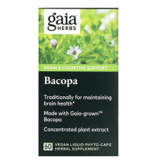 Gaia Herbs, Bacopa, 60 Vegan Liquid Phyto-Caps