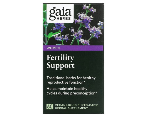 Gaia Herbs, Поддержка репродуктивной функции у женщин, 60 растительных капсул Phyto-Caps с жидкостью Gaia Herbs, Поддержка репродуктивной функции у женщин, 60 растительных капсул Phyto-Caps с жидкостью