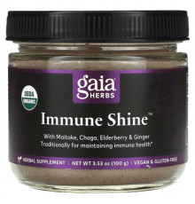 Грибы Immune Shine, with Maitake, Chaga, Elderberry & Ginger, 3.53 oz (100 g)