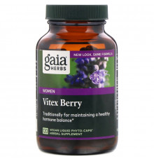 Gaia Herbs, Vitex Berry for Women, 120 Vegan Liquid Phyto-Caps