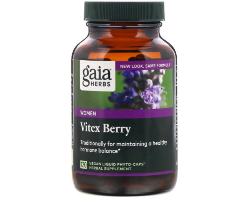 Gaia Herbs, Vitex Berry for Women, 120 Vegan Liquid Phyto-Caps Gaia Herbs, Vitex Berry for Women, 120 Vegan Liquid Phyto-Caps