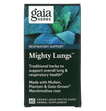 Gaia Herbs, Mighty Lungs, 60 Vegan Liquid Phyto-Caps