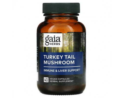 Грибы Turkey Tail Mushroom, 40 Vegan Capsules Грибы Turkey Tail Mushroom, 40 Vegan Capsules