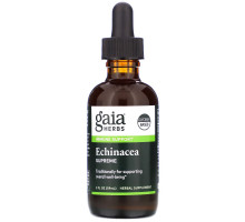 Gaia Herbs, «Эхинацея Supreme», без спирта, 2 жидких унции (60 мл)