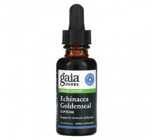 Эхинацея Gaia Herbs, эхинацея и желтокорень, 30 мл (1 жидк. унция)