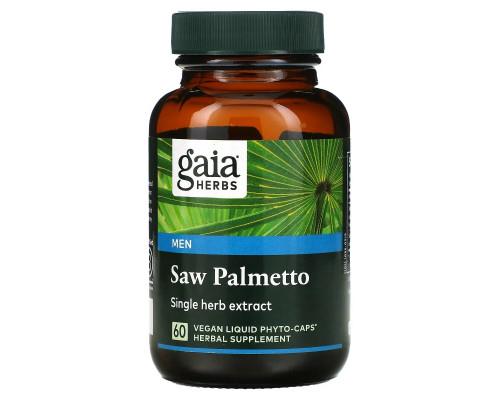 Gaia Herbs Со пальметто 60 жидких фито-капсул на растительной основе