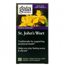 Gaia Herbs Зверобой 60 растительных жидкостных фитокапсул
