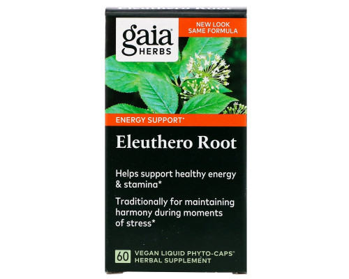 Gaia Herbs DailyWellness Eleuthero Root 60 Vegetarian Liquid Phyto-Caps Gaia Herbs DailyWellness Eleuthero Root 60 Vegetarian Liquid Phyto-Caps